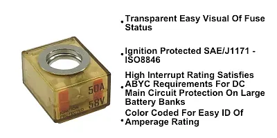 EGIS MOBILE 3603050 Mrbf Terminal Fuse - 50 A