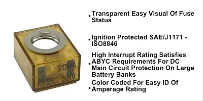 EGIS MOBILE 3603200 Mrbf Terminal Fuse - 200 A