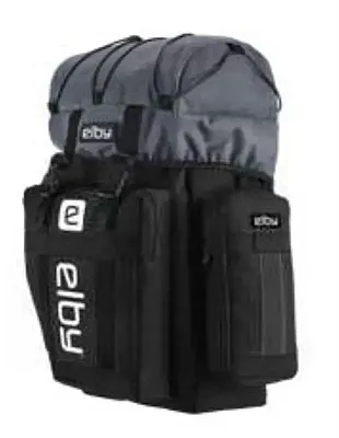 ELBY BIKES E08151 Pannier Bag Blk W/Whte Logo