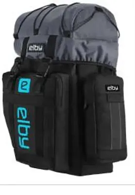 ELBY BIKES E08158 Pannier Bag Blk W/Malibu Blue Logo