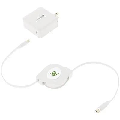 Retrak Etchgnbc61 61-Watt Usb-C Notebook Charger With Retractabl