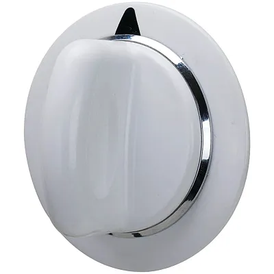 Erp We1M654 Replacement White Dryer Knob With Black Pointer For Ge Part Number W