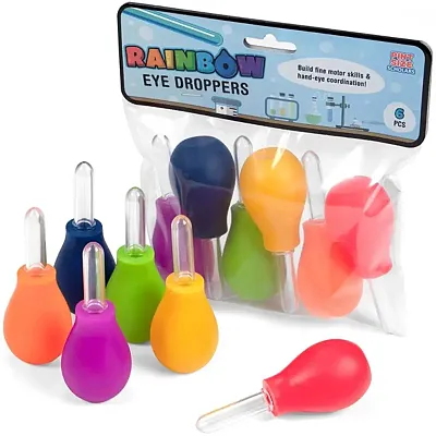 Jumbo Rainbow Eye Dropper, 6-Pack ESUP-002