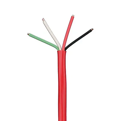 Ethereal 18-4-Sd-Fwr 18-Gauge 4-Conductor Solid Fire Wire Cable, 1,000-Ft. Reel
