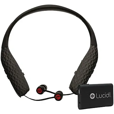 Lucid Audio Hlt-Earbud-Hs-Tv Hearband With Bluetooth, Microphones & Tv Streamer