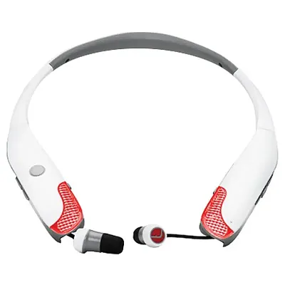 Lucid Audio La-Ledbtnb-Wh Hearband Sport With Bluetooth & Microphones (White)