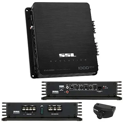 Soundstorm Mosfet 2Ch 1000W Power Amplifier Remote Woofer Level 