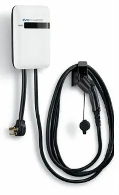 EVO CHARGE 3AA0B2E1A1 Evse Single Port Wall 25 Ft
