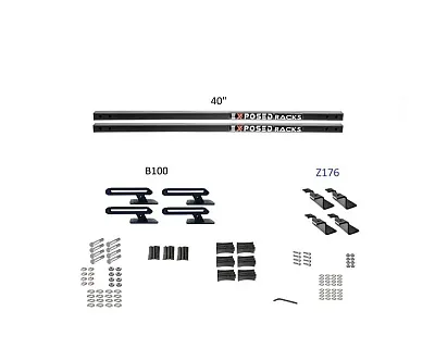 EXPOSED RACK 8008660BK Sld(2)40&#039;Bk+B100+Z176