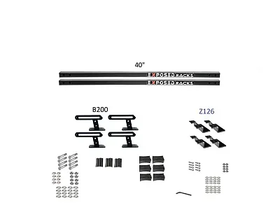 EXPOSED RACK 8009680BK Sld(2)40&#039;Bk+B200+Z126