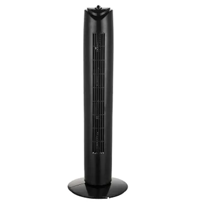 Brentwood 3 Speed 32 Inch Oscillating Tower Fan in Black