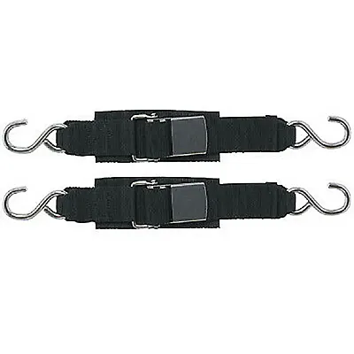 Boatbuckle Stainless Steel Kwik Lok Transom Tie-Downs (Pair)