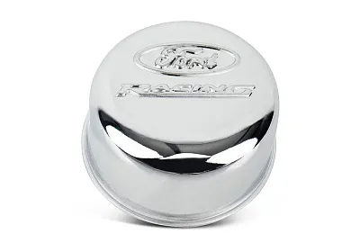 FORD 302215 Ford Racing Breather - Chrome/Push-