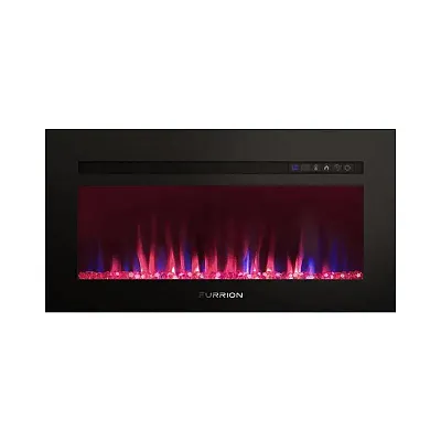 FURRION LLC 2021123732 34&#039;&#039; Flat Fireplace With Crystal Fl