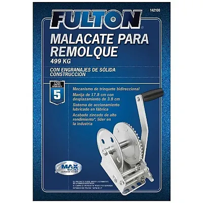 FULTON 142100 Winch 1100 Lbs. Single-Speed