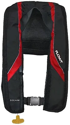 FLOWT 40802233AM Inflatable Yoke Vest - Red/Black 3