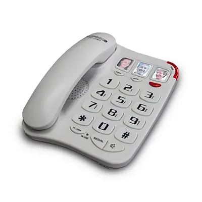 Future Call  Amplified  3 Picture Phone with 2-Way Speakerphone