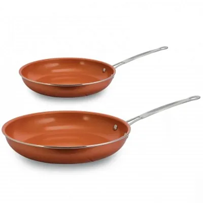 Ceramic Coated Copper Non-Stick 8&quot; and 10&quot; Fry Pan