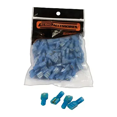 Quick Disconnect 16/14 Ga;  Female; Blue; Xscorpion; 100/Bag
