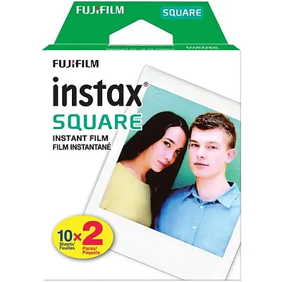 Fujifilm 16583664 Instax Square Film (Twin 10 Pks)