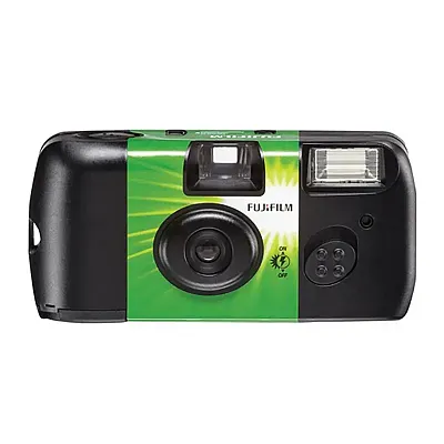 Fujifilm 7033661 Quicksnap Flash 400 Single-Use Disposable Camera With Flash (Si