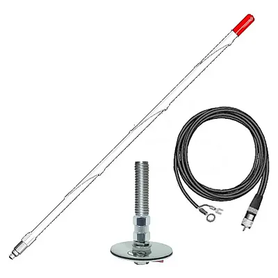 Firestik 2&#039; (61Cm) Single Roof Mount &quot;Ngp&quot; Kit Complete (White)