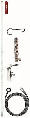 4&#039; No Ground Single Mirror Mount Kit-White Fg4648-W