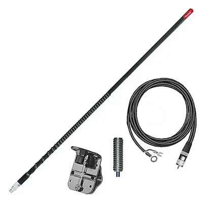 Firestik 4&#039; (122Cm) Single Mirror &quot;Ngp&quot; Kit Complete (Black)