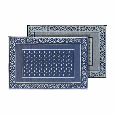 FAULKNER 48701S Mat Vineyard 9X12 Blue