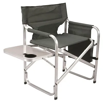 FAULKNER 48870 Dir Chair Green W/Tray/Ch/Bag