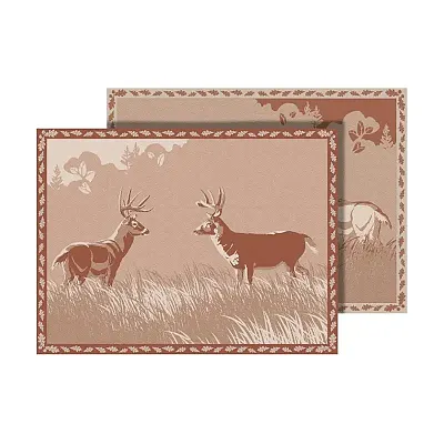 FAULKNER 53002 Mat Spx Deer Face Off Beige 9 X 12