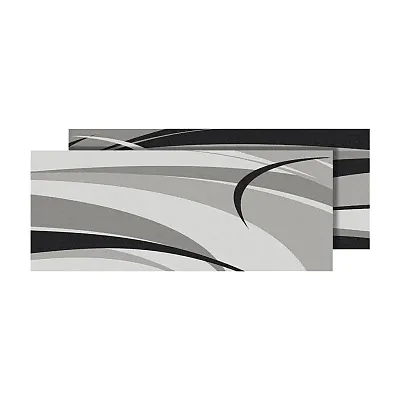 FAULKNER 53011S Mat Mod Swish Black/Grey 9 X 18