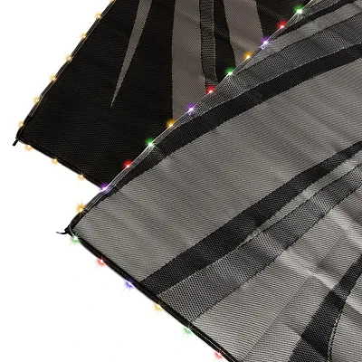 FAULKNER 53024 Mat Led Mod Swish Black/Grey 9 X 12
