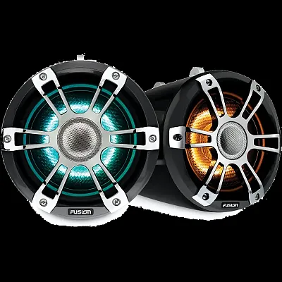FUSION ELEC 0100243700 Wake Tower Speakers 8.8&#039; Chr Illum