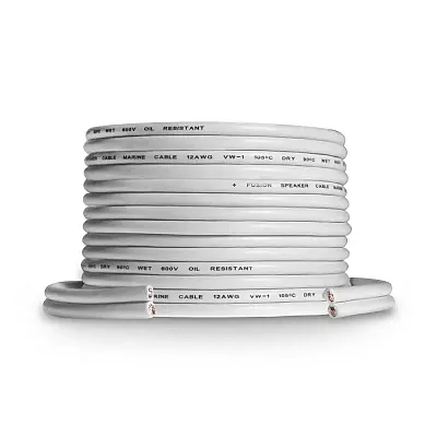 FUSION ELEC 0101289800 Marine Speaker Cable 12 Awg 25 Ft.