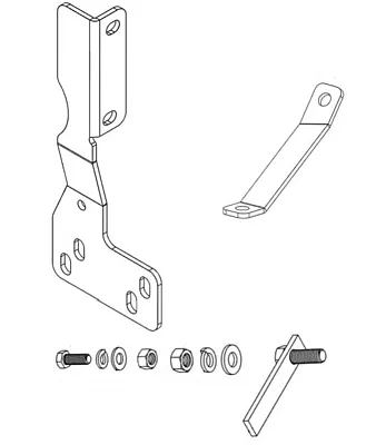 GO RHINO 566660TK Rc4 & Rc3 Lr Brackets