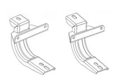 GO RHINO 6845165 Brackets For Oe Xtreme Cab Length S