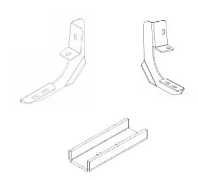 GO RHINO 6942355 Brackets For Rb Running Boards