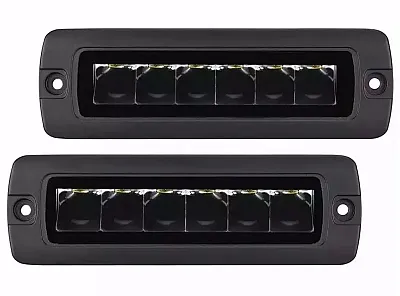 GO RHINO 750300621S Blackout Series Lights - Pair Of Si