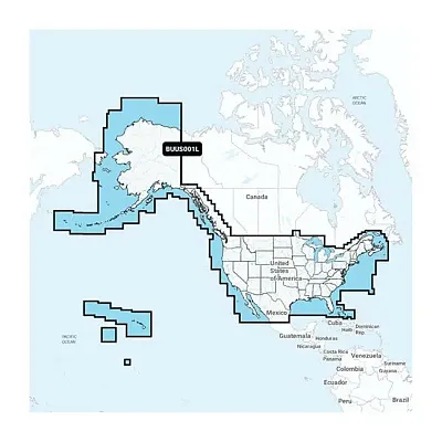 GARMIN ELEC. 0101317700 U.S. & Coastal Canada Built-In Char