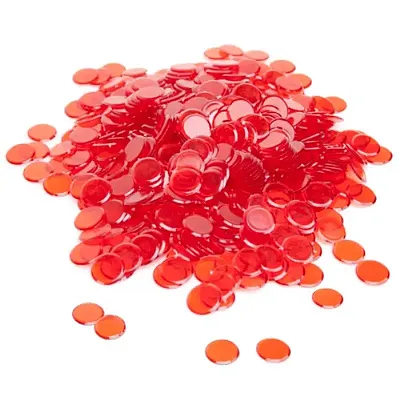 300 Pack Red Bingo Chips GBIN-001