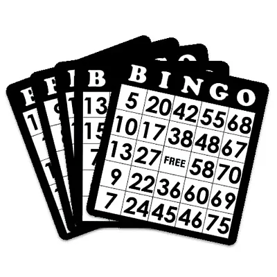 18 Pack of Black Bingo Cards ACO-0033