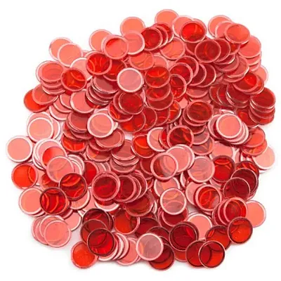 300 Pack Red Magnetic Bingo Chips GBIN-601