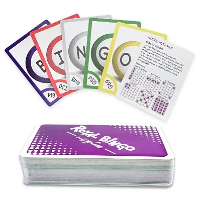 Pack of 81 Bingo Calling Cards - Pocket-Sized, Easy-Read GBIN-80
