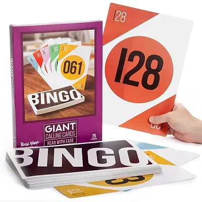 Giant Bingo Calling Cards, 8.25&quot; x 11.75&quot; GBIN-803