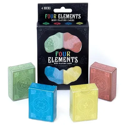 Four Elements Mini Playing Cards 4-pack GCAR-1002