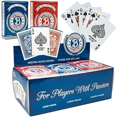 Brybelly Elite Medusa - 12 Decks (Red/Blue) Wide / Regular GCAR-