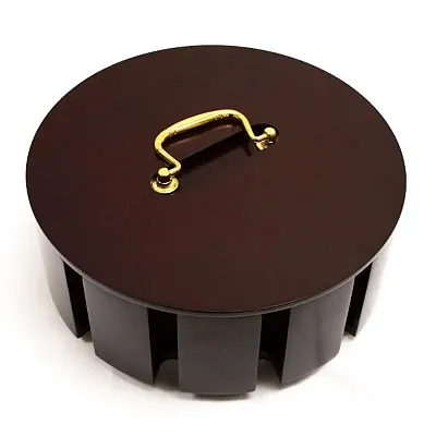 300 Ct Wooden Carousel Case with Lid CAS-300W