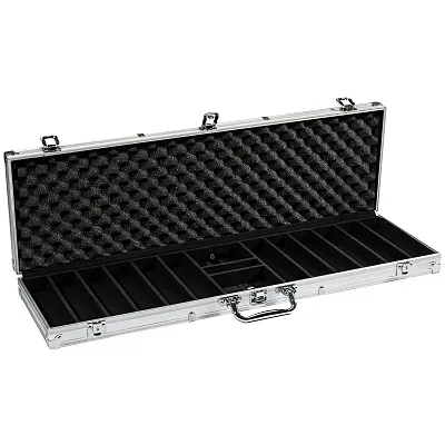 Aluminum Poker Chip Case 600 Ct GCAS-600AL