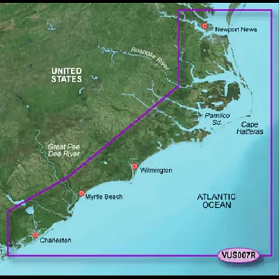 GARMIN CARTO 010C070800 G3V Vus007R - Norfolk-Charleston